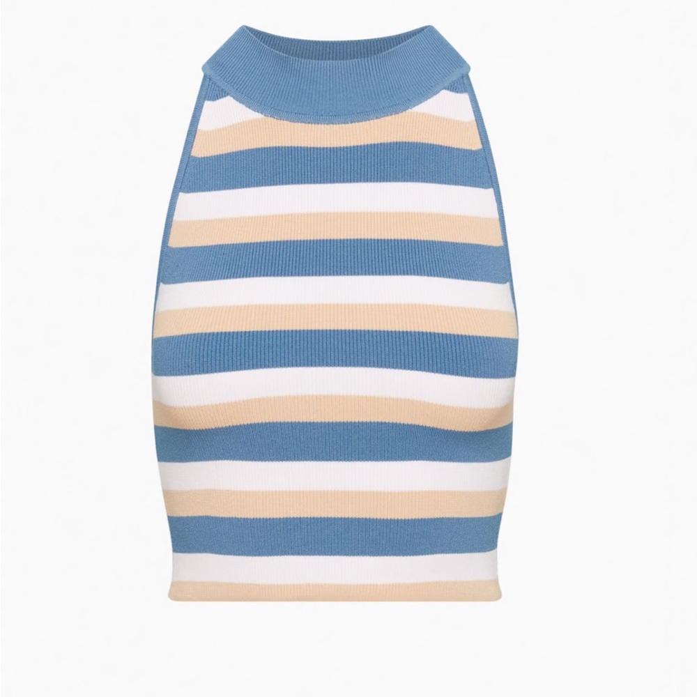 Aritzia Babaton Ribbed Halter Top Size small